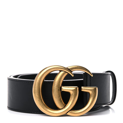 Gucci Calfskin Double G 40mm Belt 80 32 Black 1 of 5