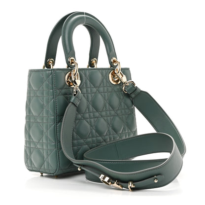 Christian Dior Lambskin Cannage Small My ABCDior Lady Dior Army Green 3 of 10