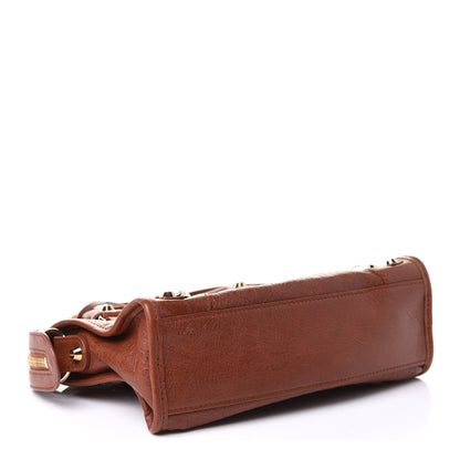 Balenciaga Agneau Classic Gold Hardware Mini City Marron Cognac 3 of 9