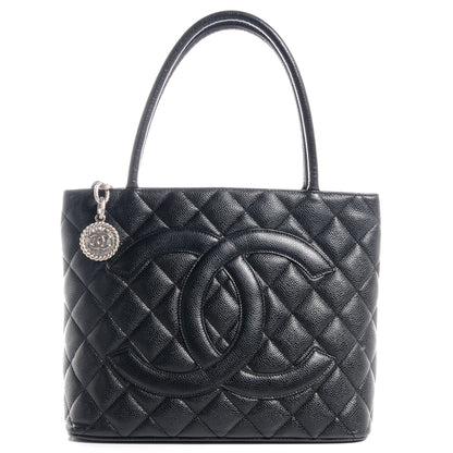 Chanel Caviar Quilted Medallion Tote Black 1 of 14