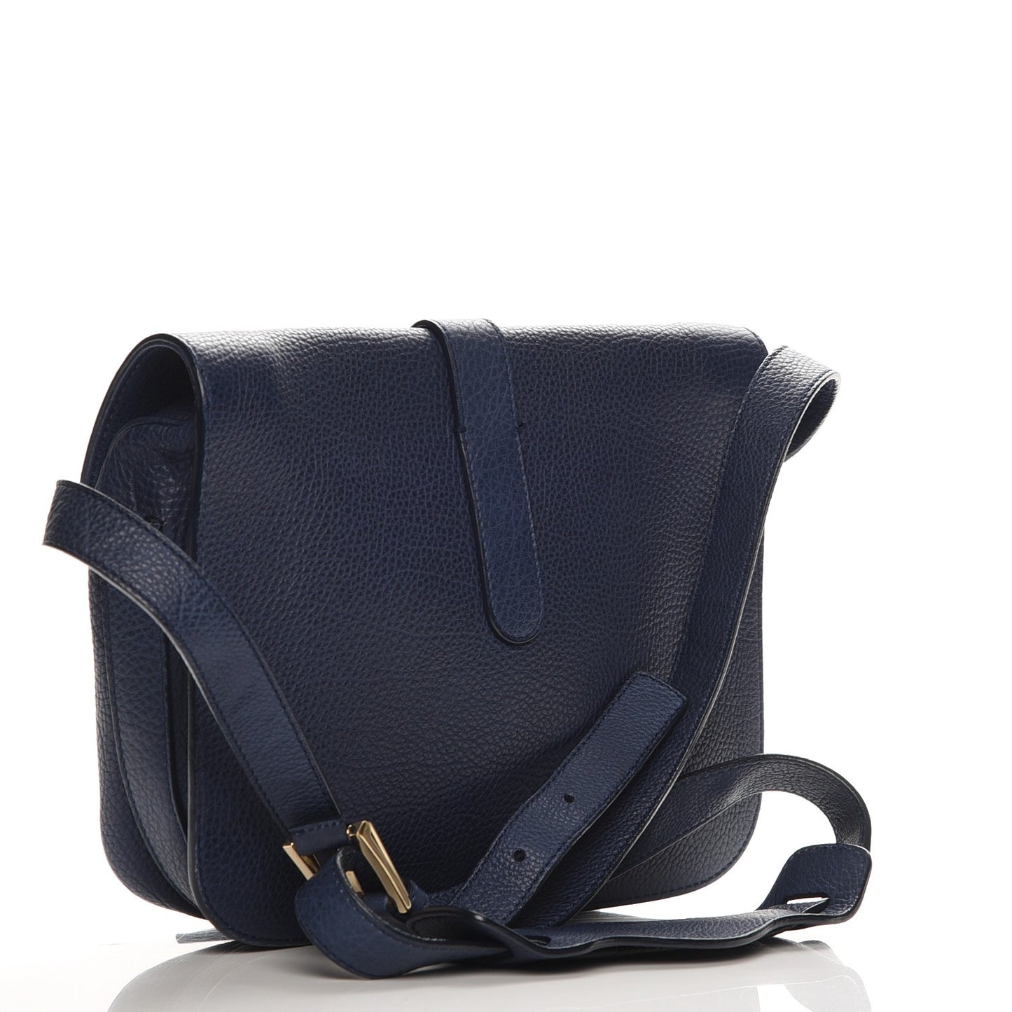 Grained Calfskin S Tube Bleu Nautique