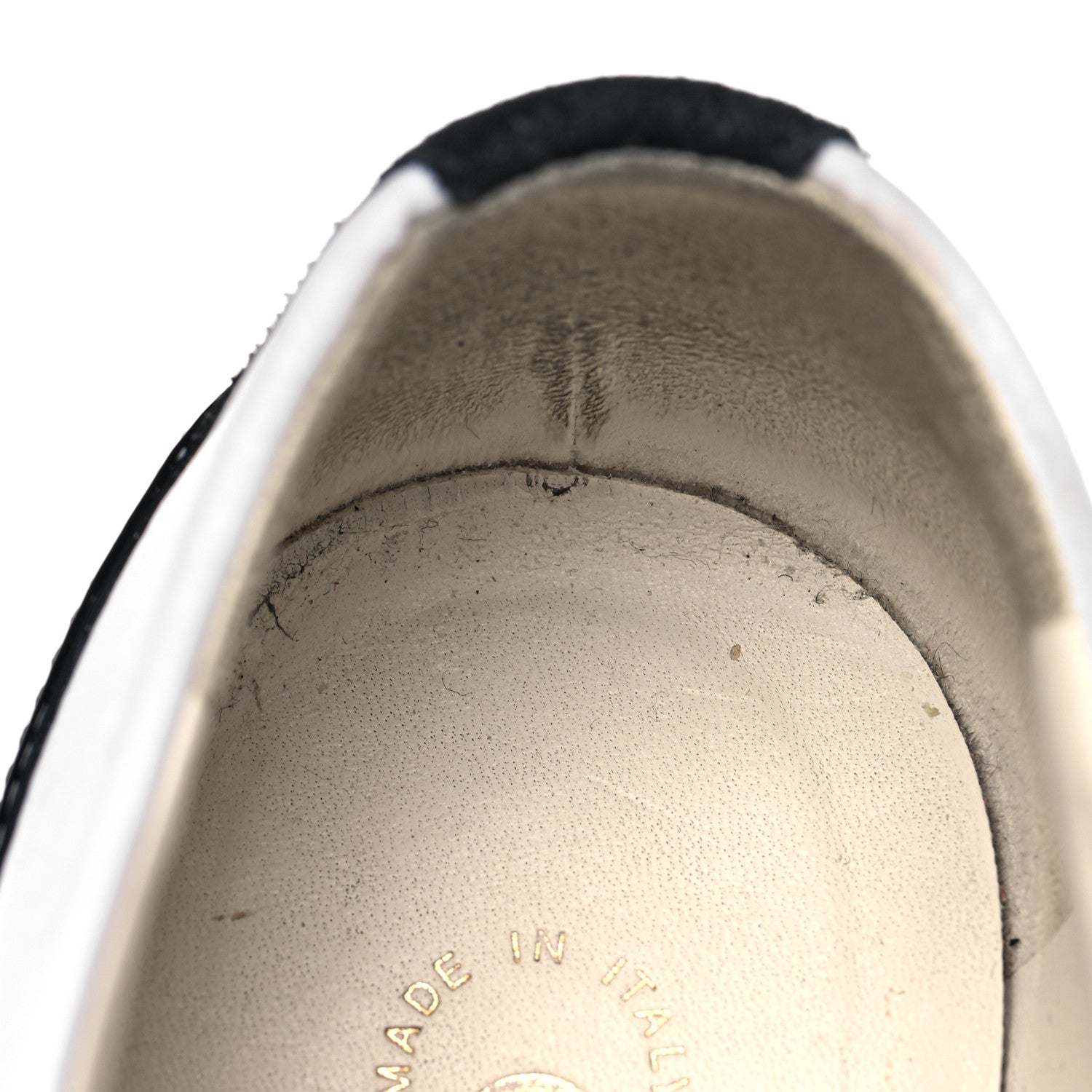 Chanel Nylon Suede Patent Calfskin CC Captoe Lace Up Oxfords 36.5 White Black 12 of 13