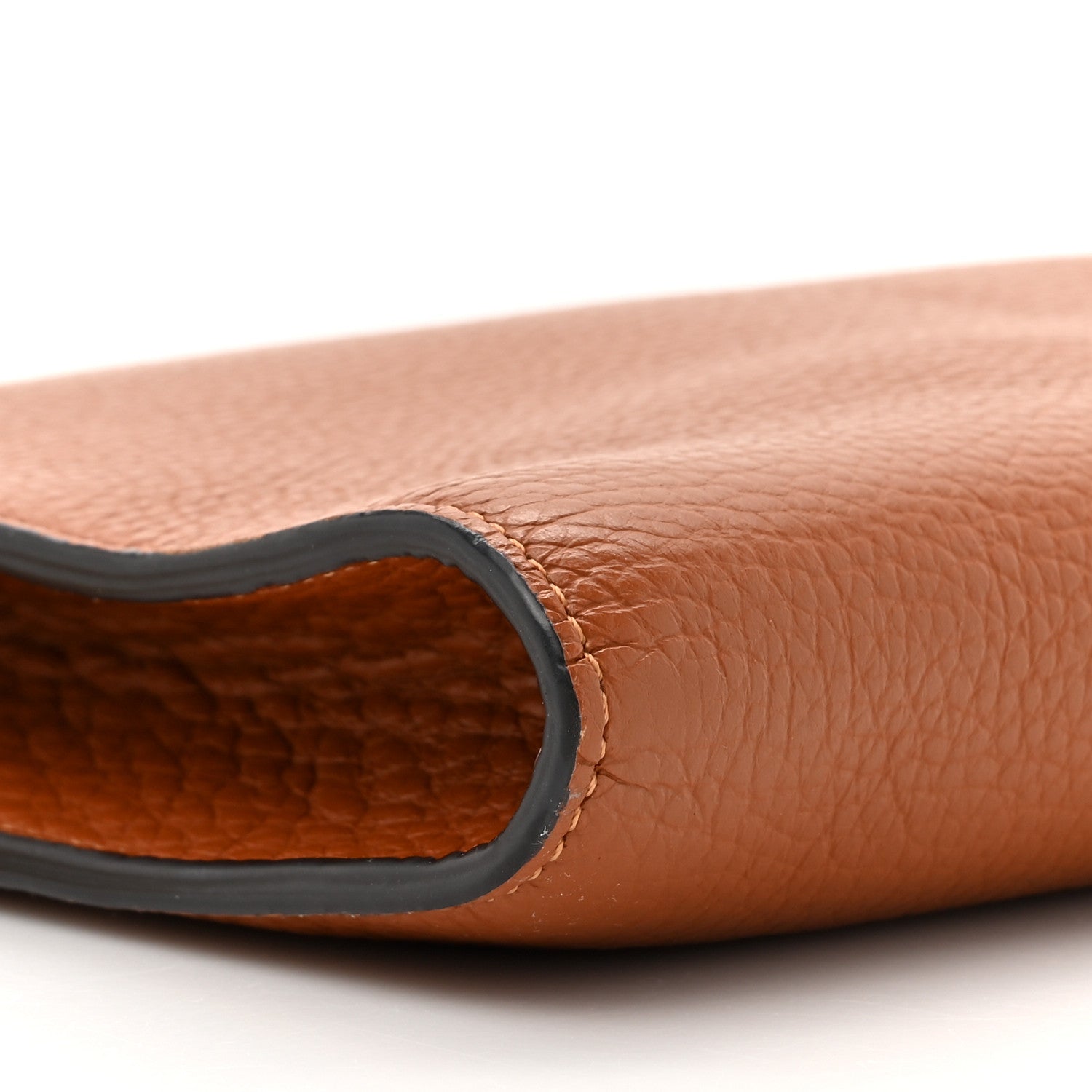 Chloe Calfskin Alphabet Flat Pouch Clutch Tan 9 of 9