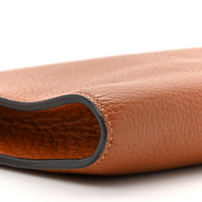 Chloe Calfskin Alphabet Flat Pouch Clutch Tan 9 of 9