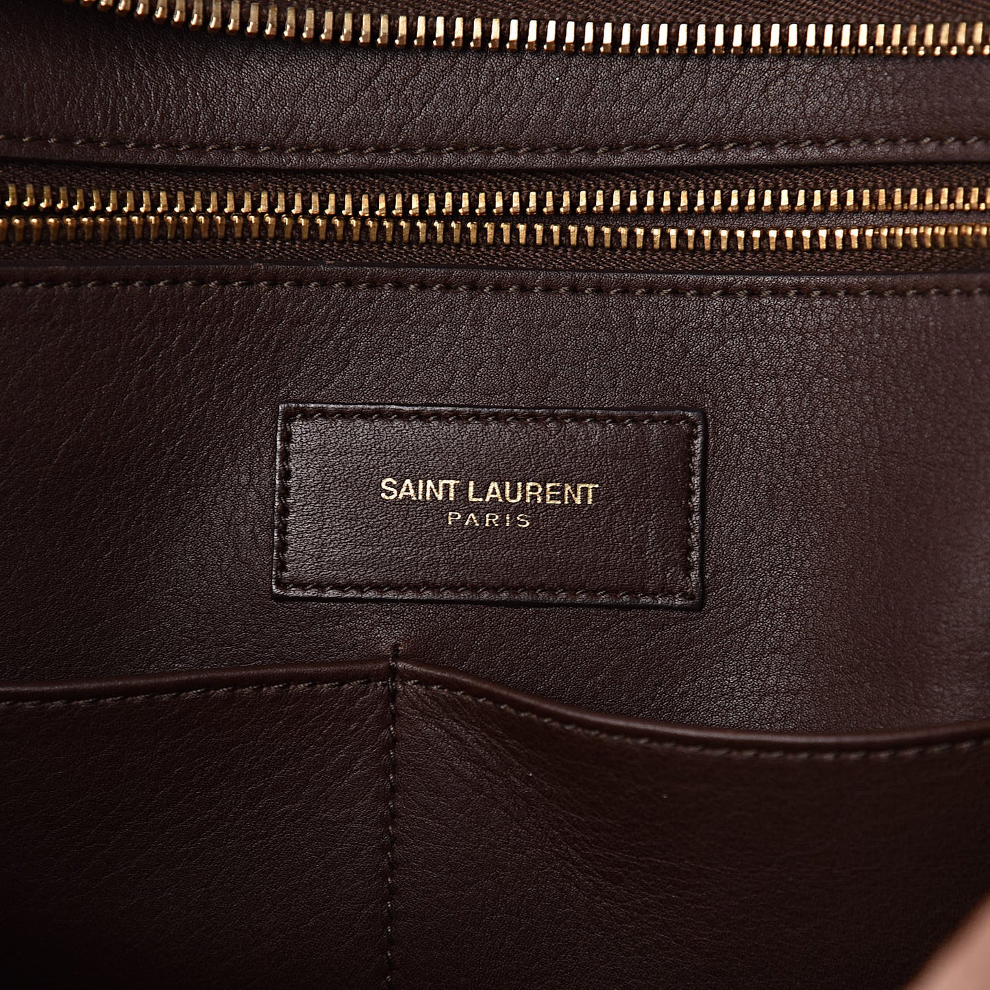 Calfskin Medium Classic Y Cabas Brown
