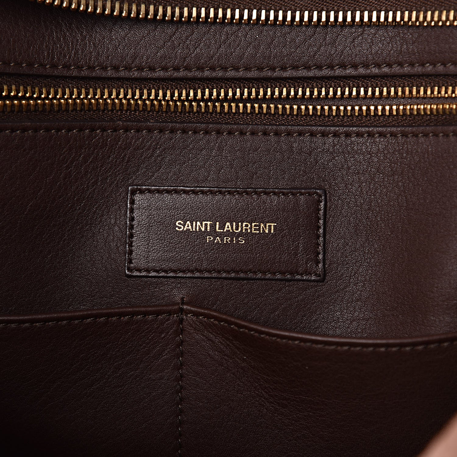 Saint Laurent Calfskin Medium Classic Y Cabas Brown 7 of 19