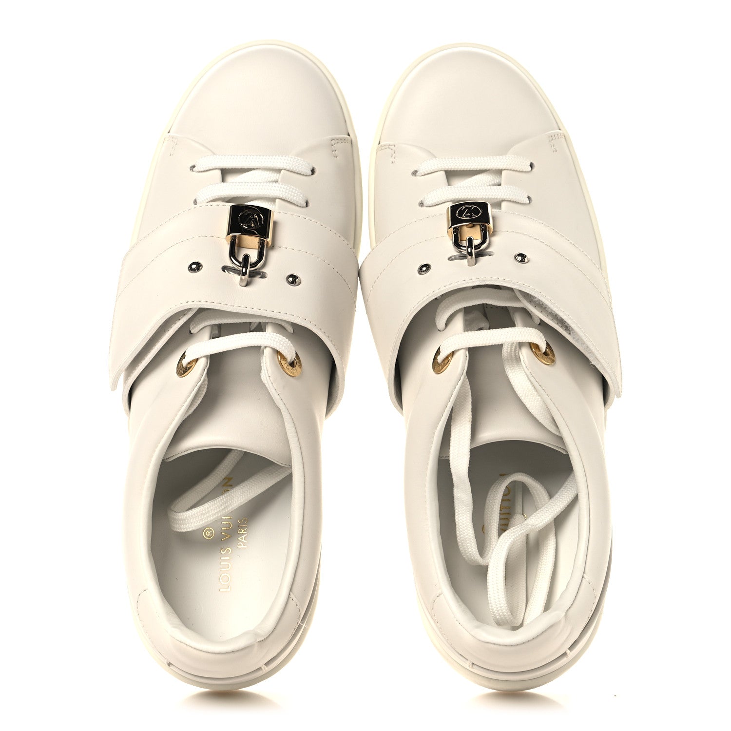 Louis Vuitton Calfskin Front Row Sneaker 36.5 White 2 of 8