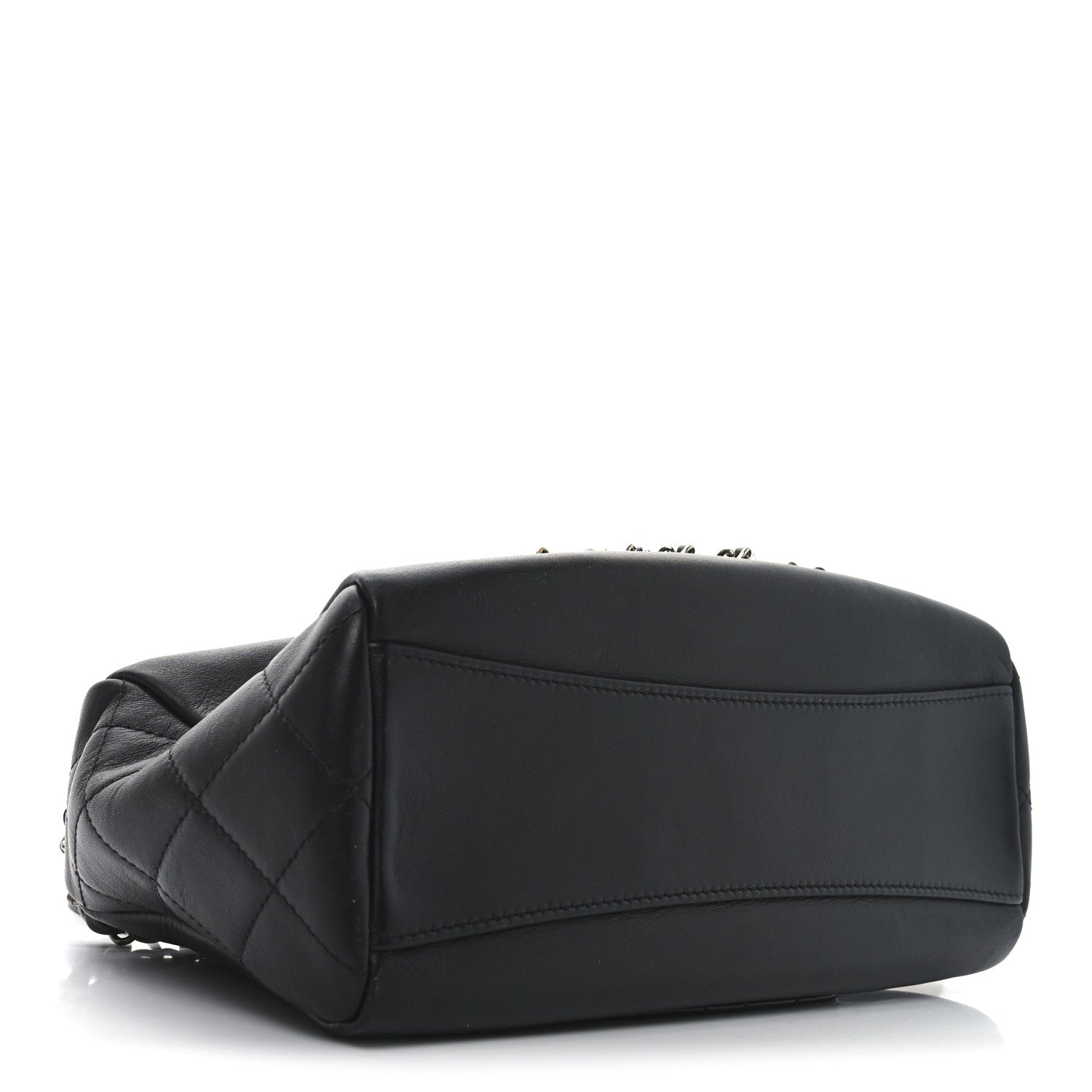 Chanel Calfskin Chain 20s Signature Hobo Black 4 of 9