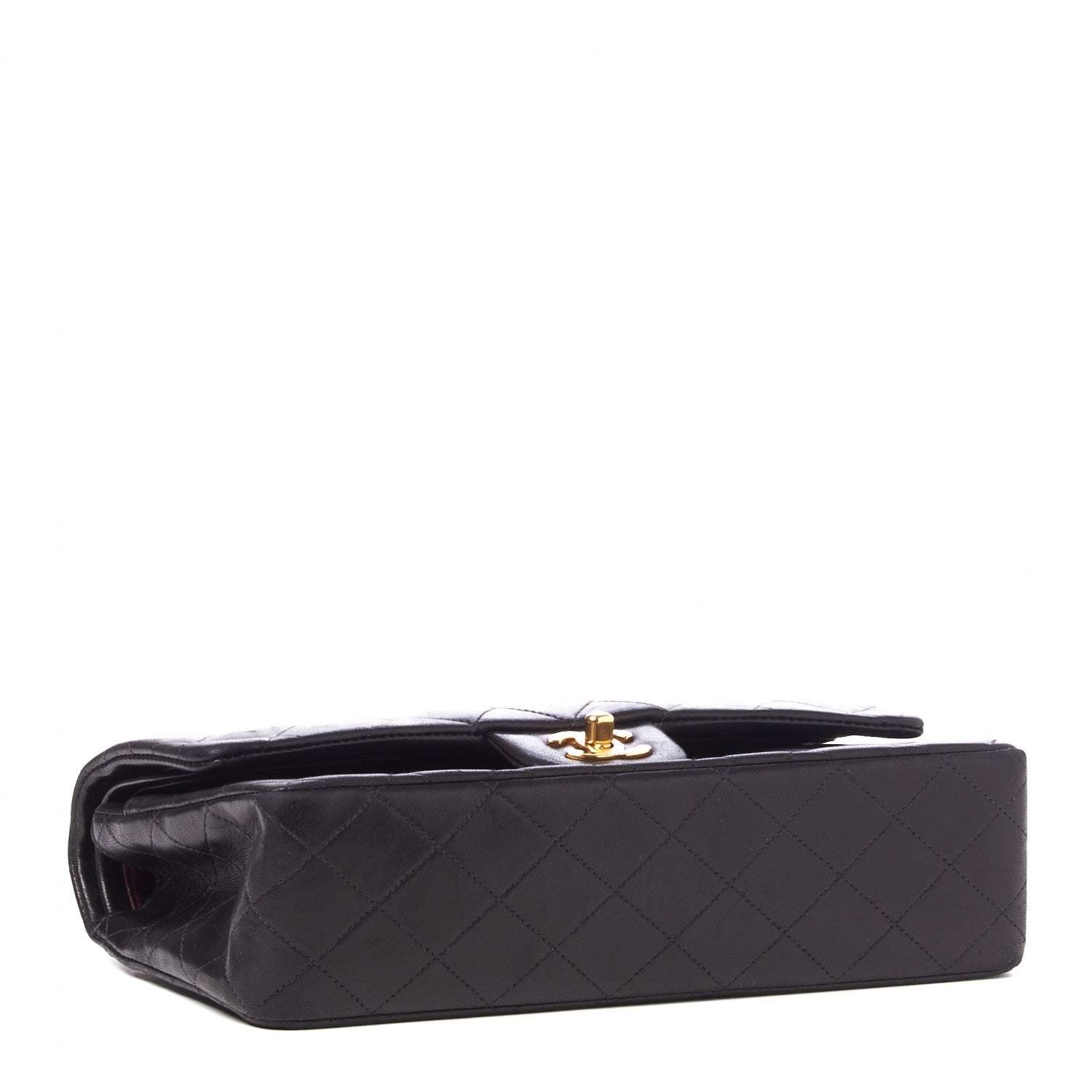 Chanel Lambskin Quilted Medium Double Flap Black 3 of 9