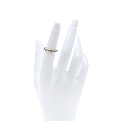Tiffany 18K Yellow Gold Diamond 3mm Channel Set Band Ring 50 5.25 2 of 5