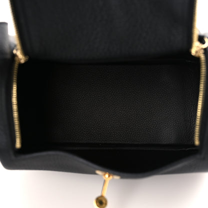 Hermes Taurillon Clemence Mini Lindy 20 Black 5 of 9