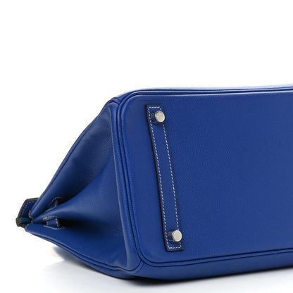 Hermes Epsom Candy Birkin 30 Bleu Electrique Mykonos 9 of 10