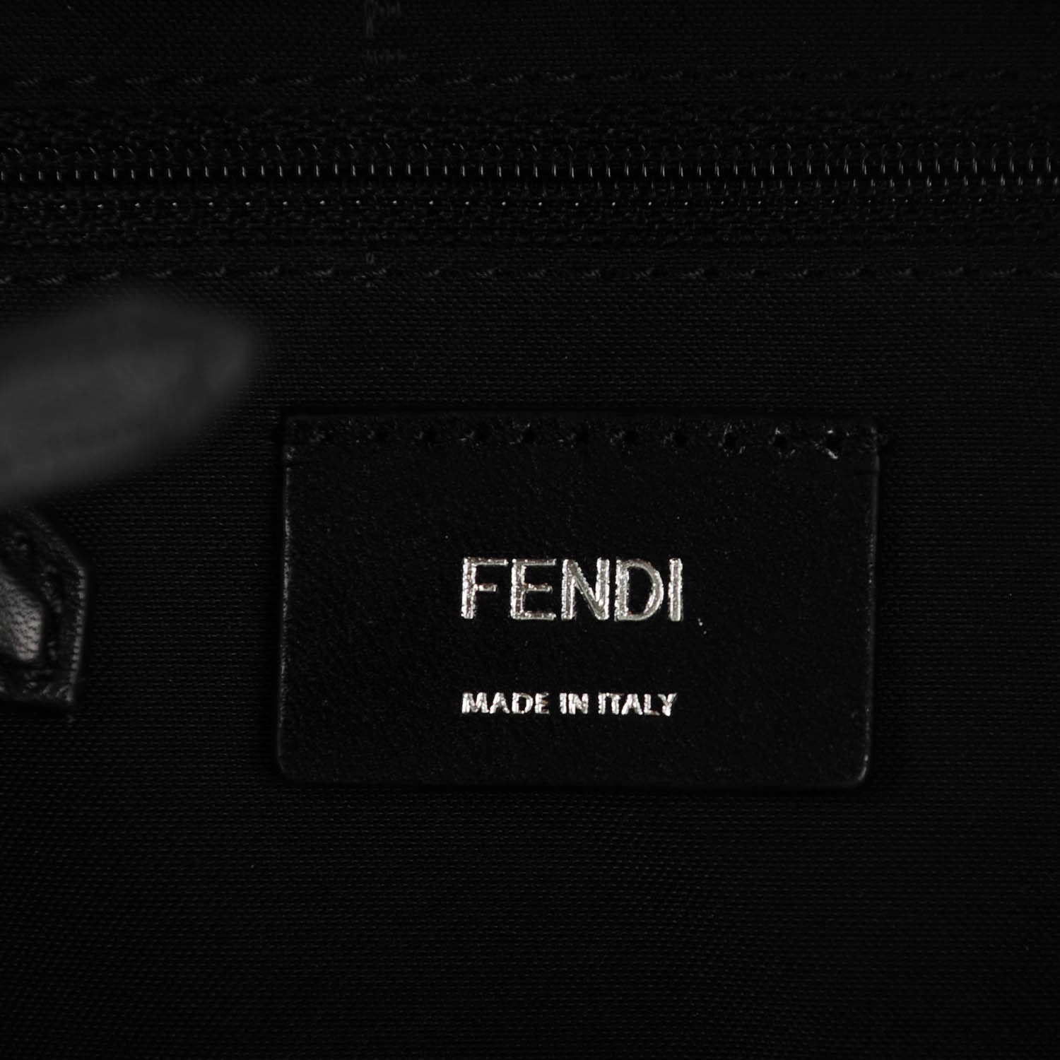 Fendi Nylon Vitello Fox Goat Fur Monster Eyes Mini Backpack Black Multicolor Sky 7 of 8