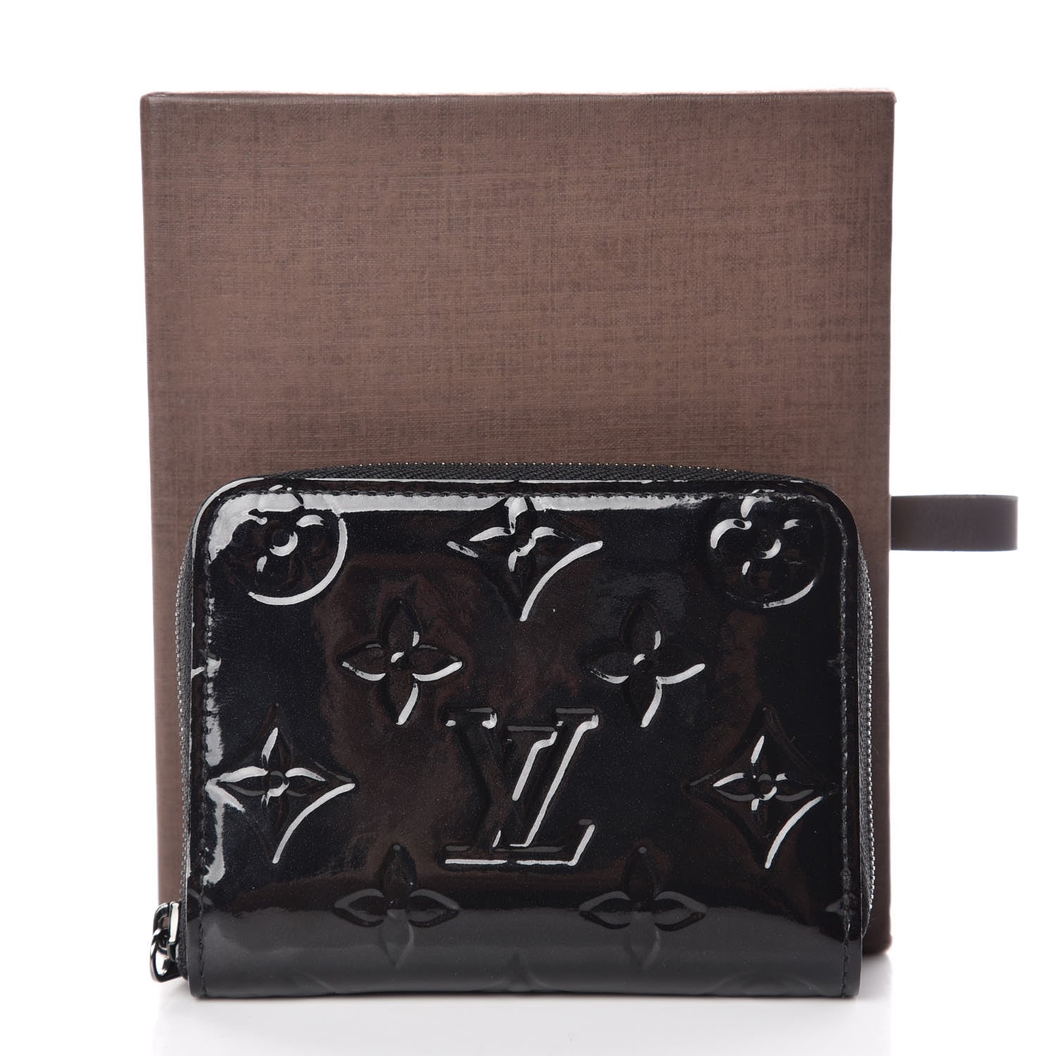 Louis Vuitton Vernis Zippy Coin Purse Wallet Noir Magnetique 11 of 11