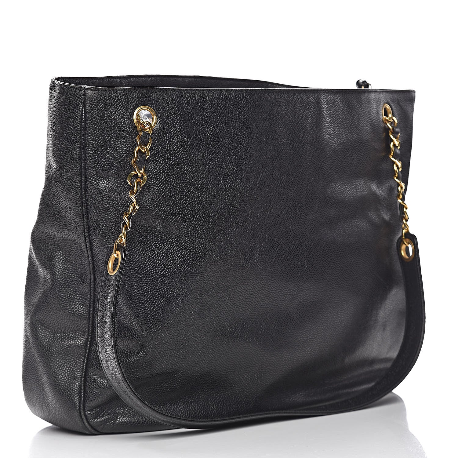 Chanel Caviar Large CC Shoulder Bag Black 3 of 11