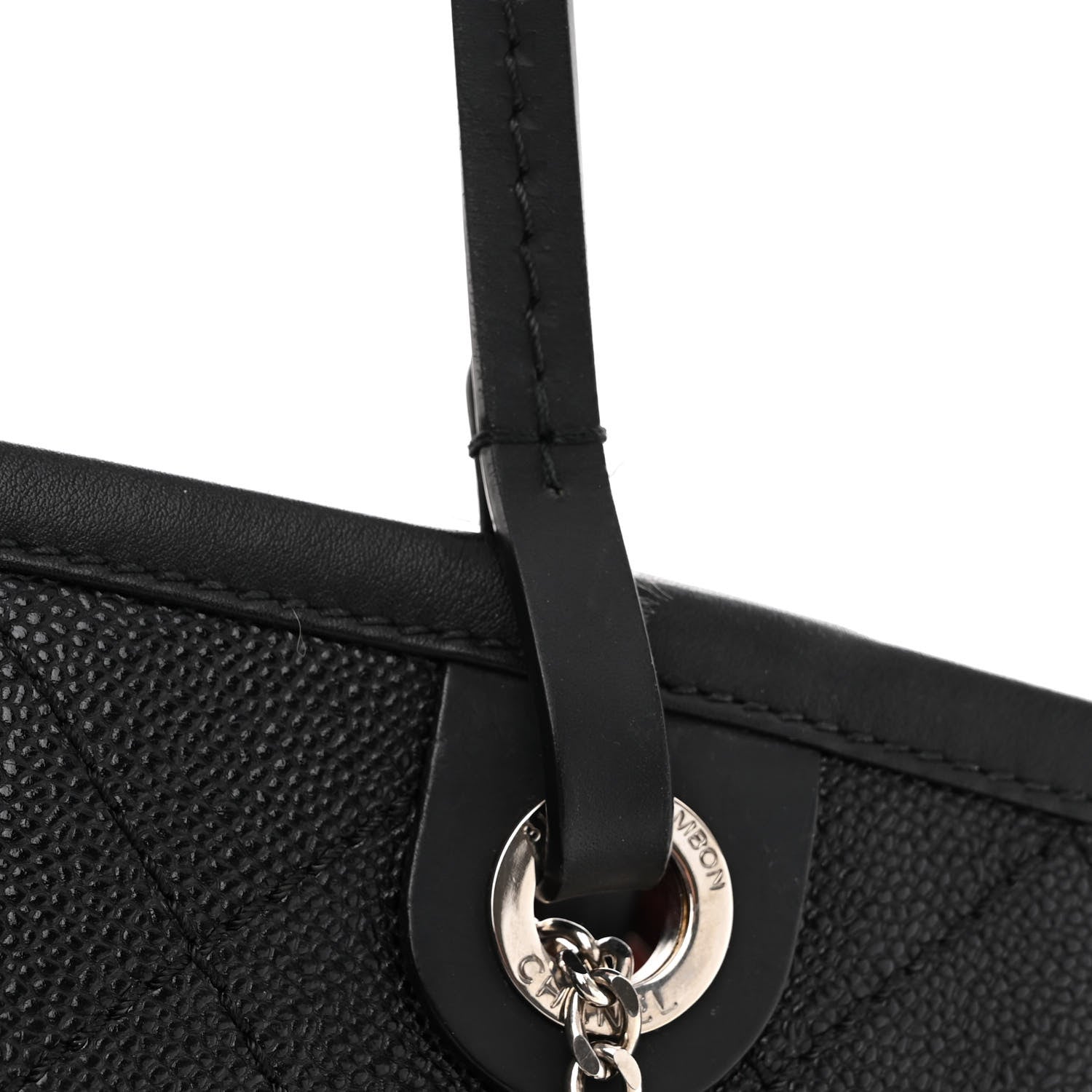 Chanel Grained Calfskin Shopping Fever Tote Black 11 of 12