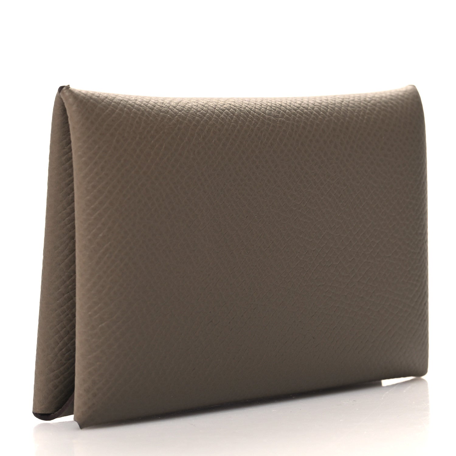Hermes Epsom Calvi Card Case Etoupe 3 of 10