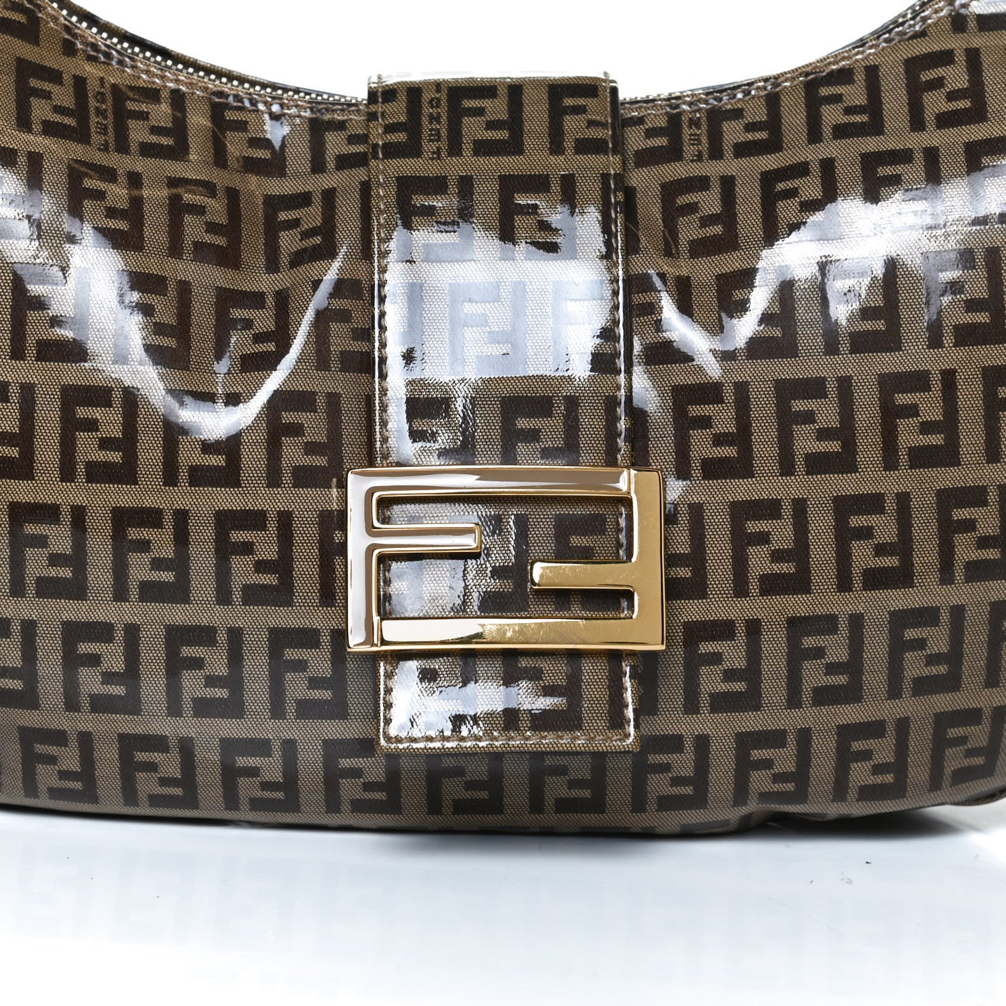 Vinyl Zucchino Shoulder Bag Tobacco