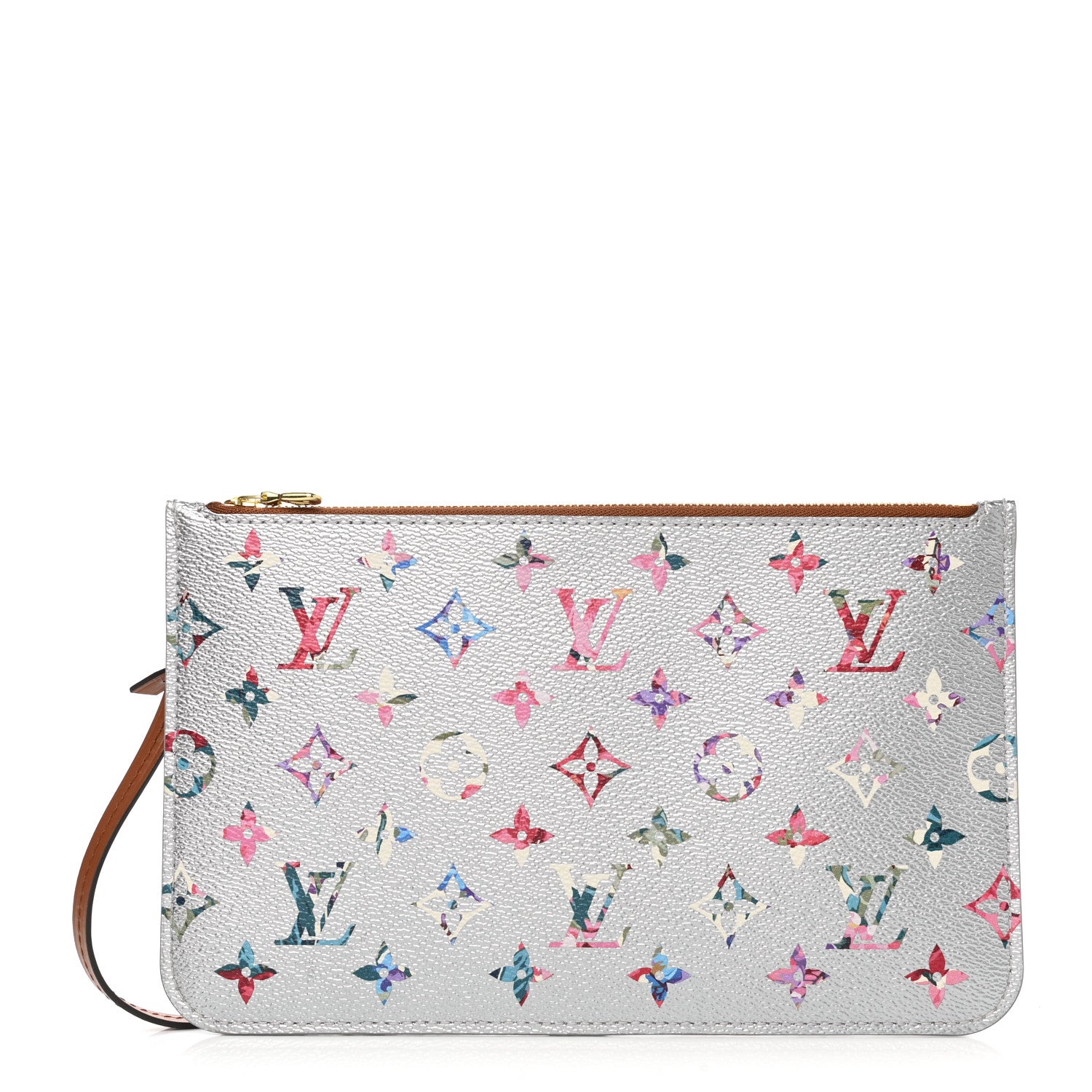 Louis Vuitton Metallic Monogram LV Garden Neverfull MM GM Pochette Silver 1 of 6
