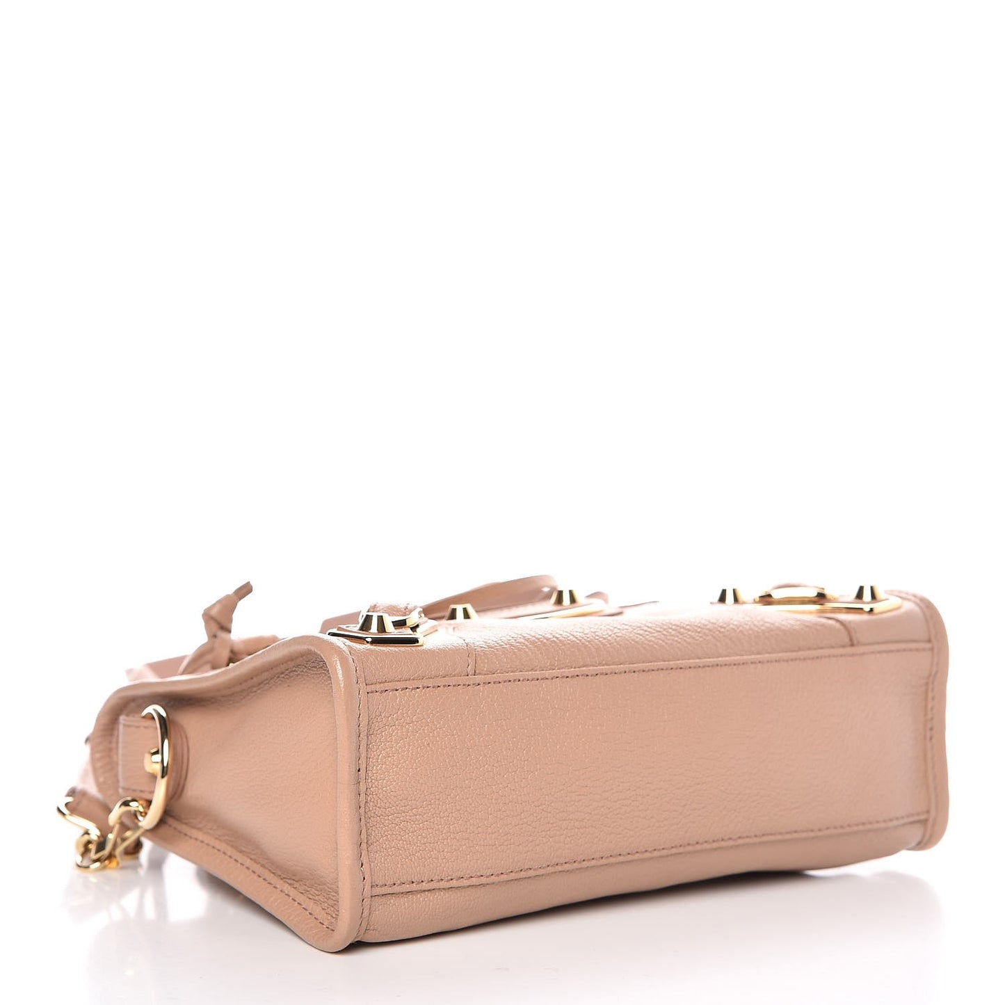 Chevre Gold Metallic Edge Hardware Mini City Rose Des Sables
