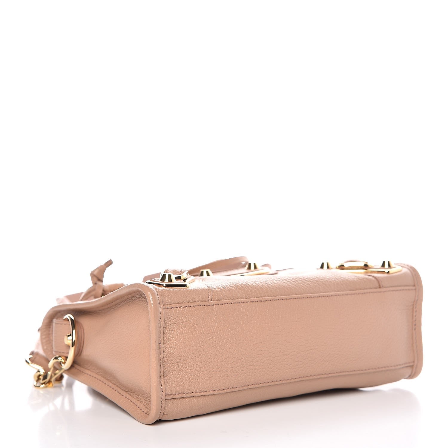 Balenciaga Chevre Gold Metallic Edge Hardware Mini City Rose Des Sables 4 of 7
