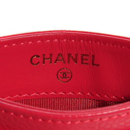 Chanel Caviar Timeless CC Card Holder Coral 7 of 8