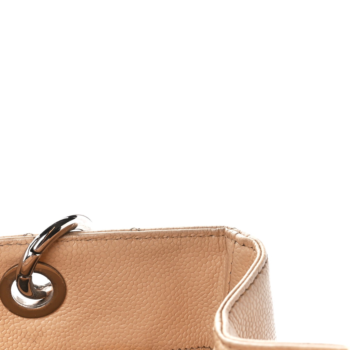 Caviar Quilted Grand Shopping Tote GST Beige Clair