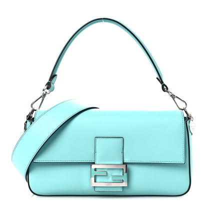 Fendi X TIFFANY Nappa Silver Baguette Blue Tiffany Silver 1 of 14