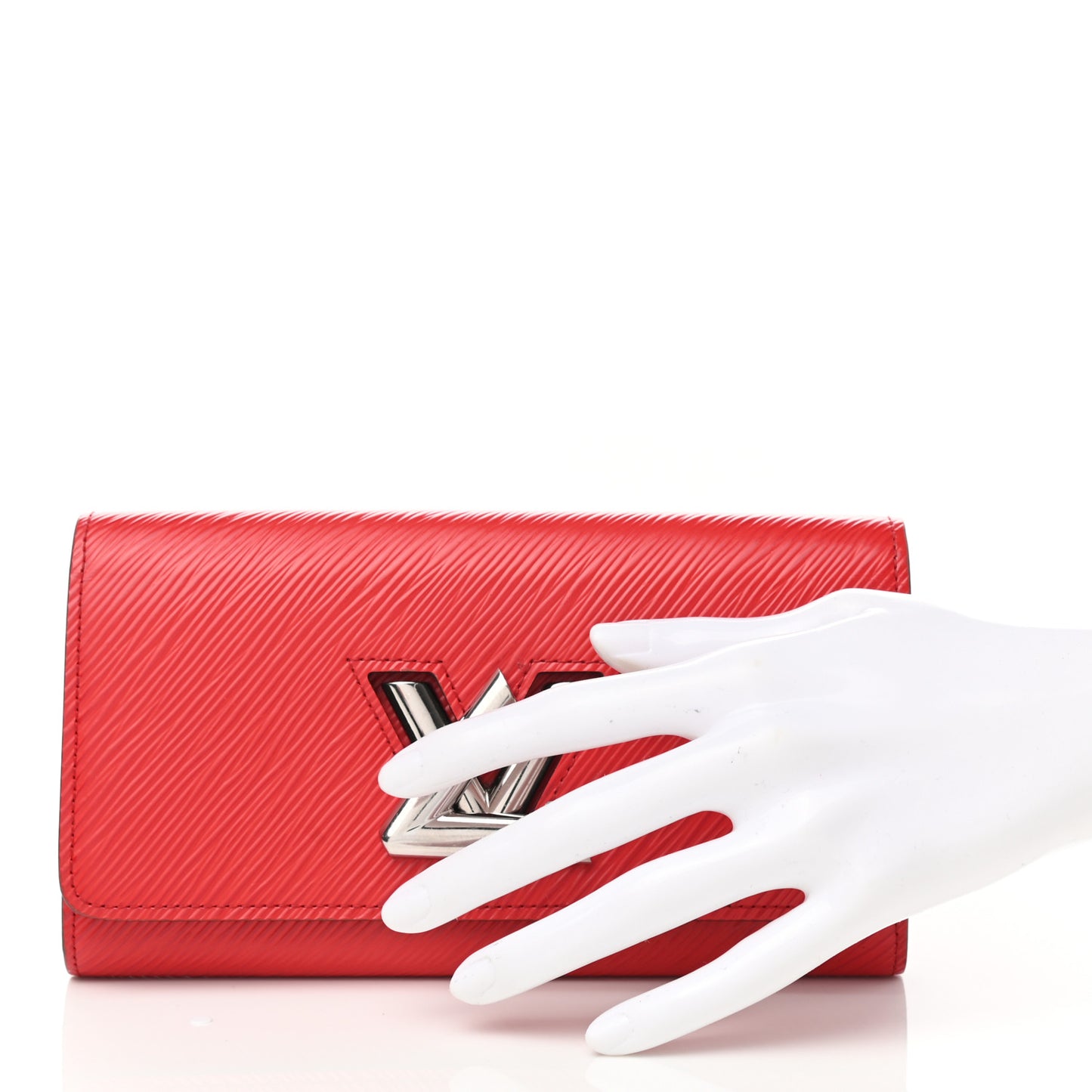 Epi Twist Wallet Coquelicot