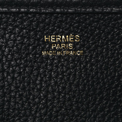 Hermes Taurillon Clemence Evelyne III GM Black 6 of 12