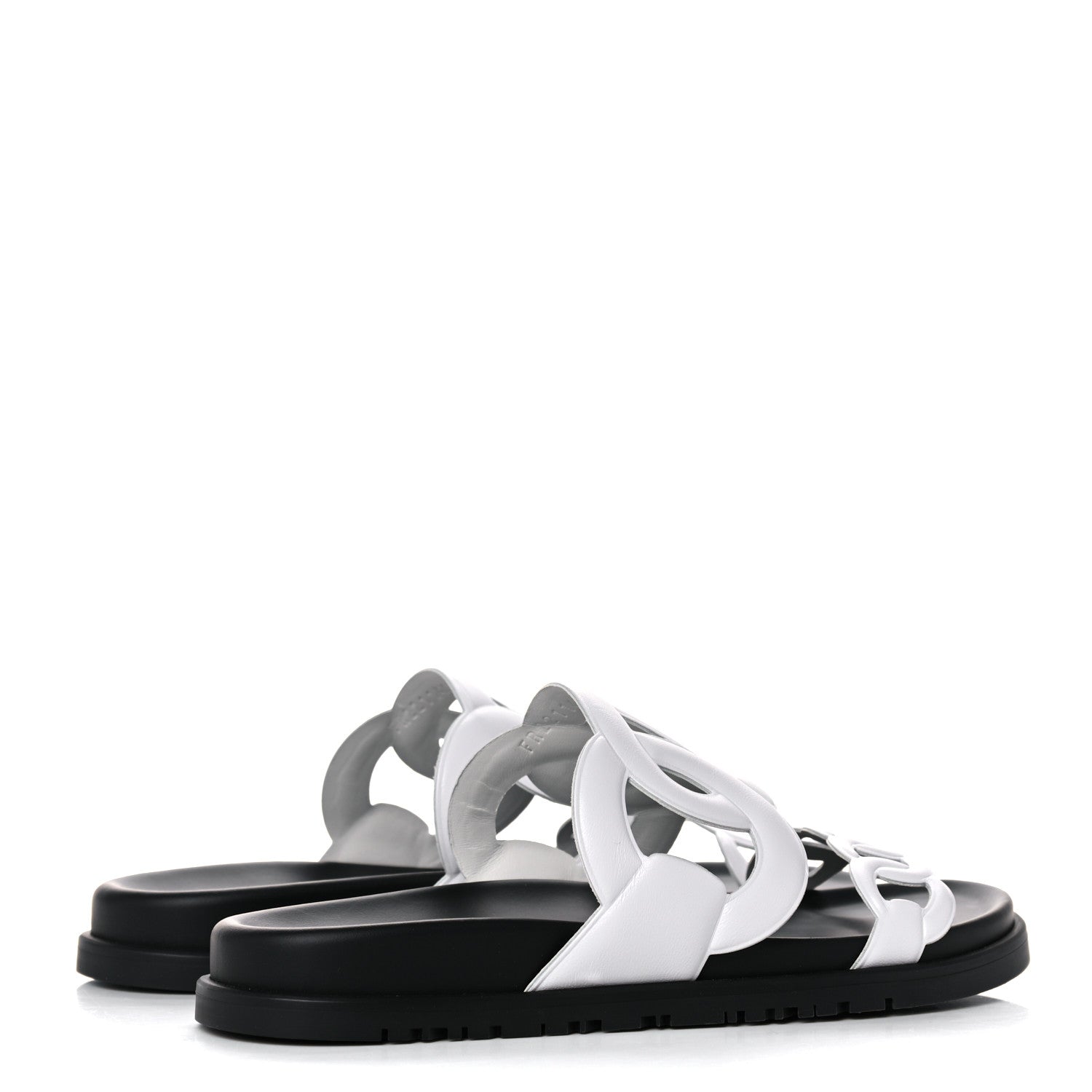 Hermes Nappa Womens Extra Sandals 37 White 4 of 9