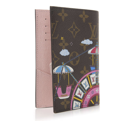 Louis Vuitton Monogram 2020 Christmas Animation Big Wheel Passport Cover Rose Ballerine 3 of 6