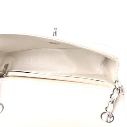 Chanel Calfskin Quilted Mini Rectangular Flap White 5 of 13