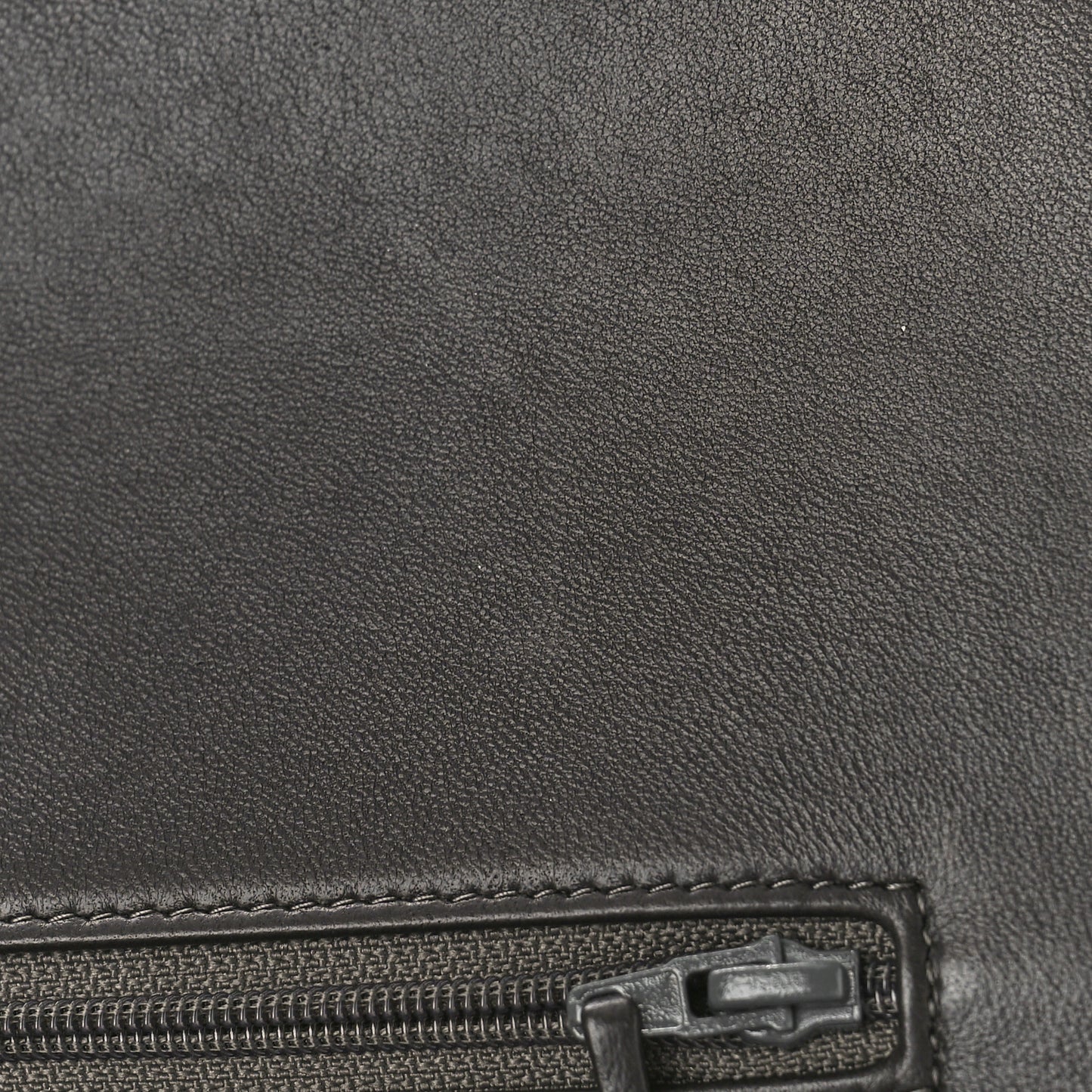 Lambskin Quilted Jumbo Double Flap Charcoal Grey