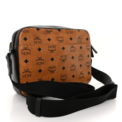 MCM Visetos Monogram Medium Aren Crossbody Cognac 3 of 10