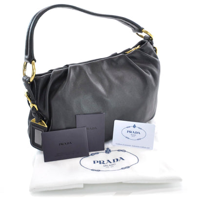 Prada Leather Hobo Nero Black 3 of 10
