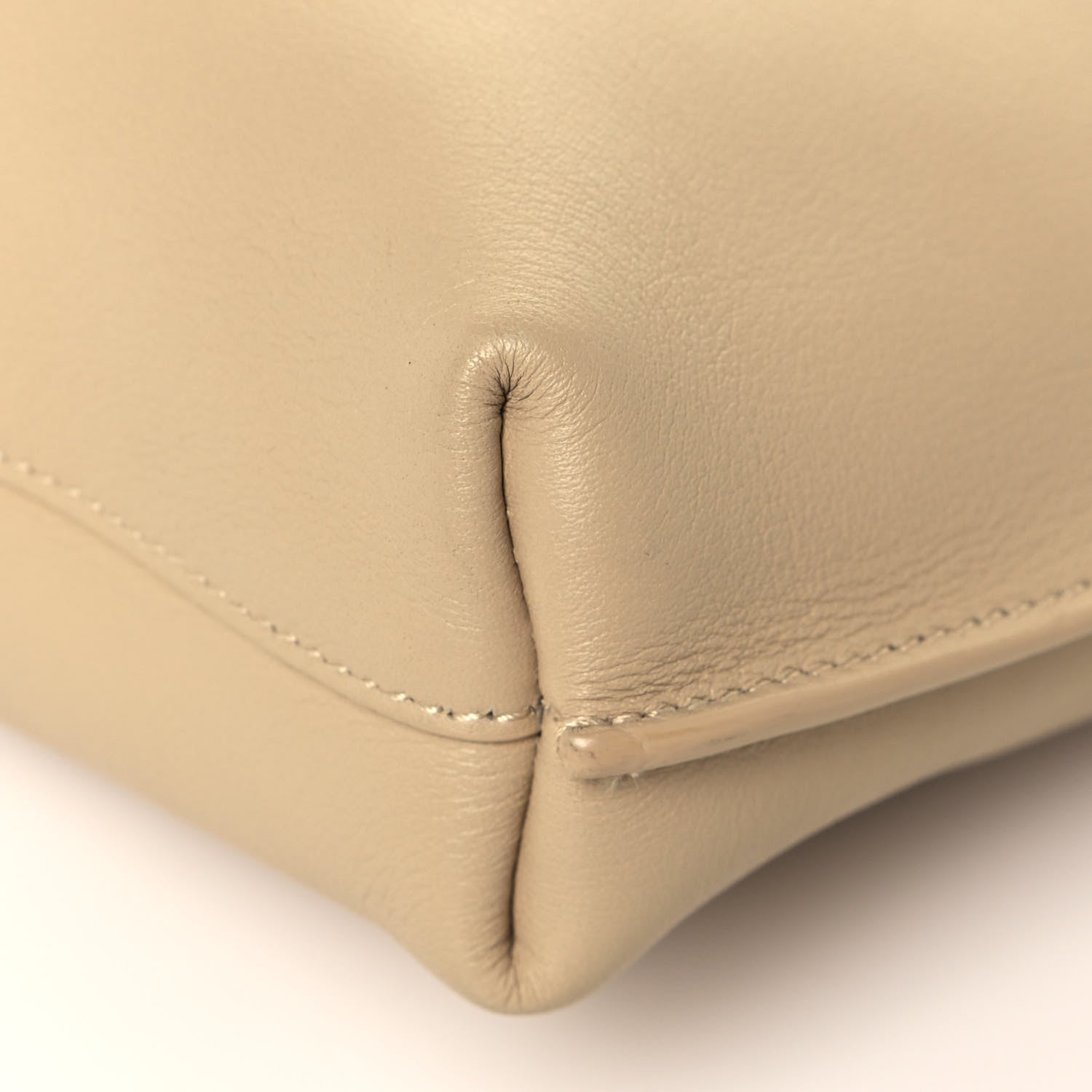 Saint Laurent SAINT LAUREN Smooth Calfskin Small Suzanne Hobo Ivory Natural 9 of 12