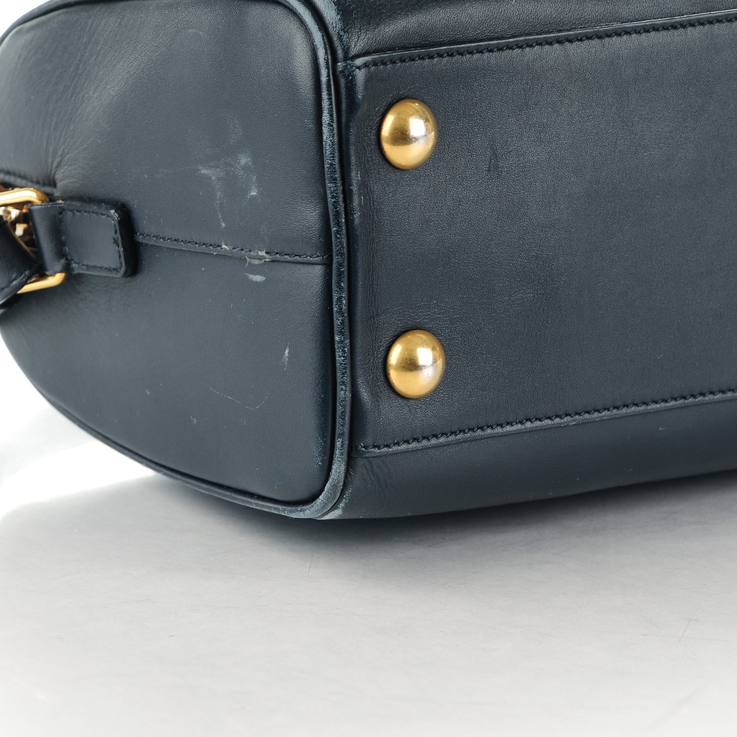 Calfskin Classic Baby Duffle Marine