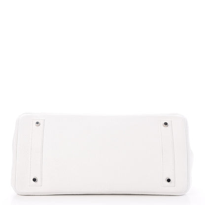 Hermes Taurillon Clemence JPG Birkin 42 White 6 of 25