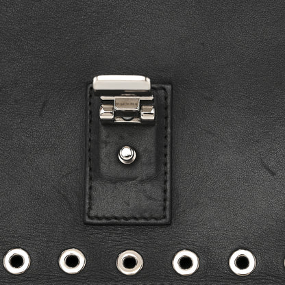 Proenza Schouler Lambskin Grommets Medium PS1 Satchel Black 10 of 11