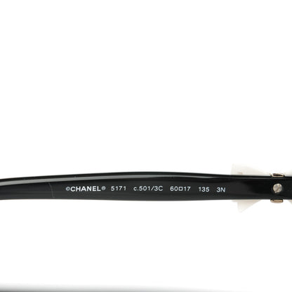 Chanel CC Bow Sunglasses 5171 Black White 3 of 7