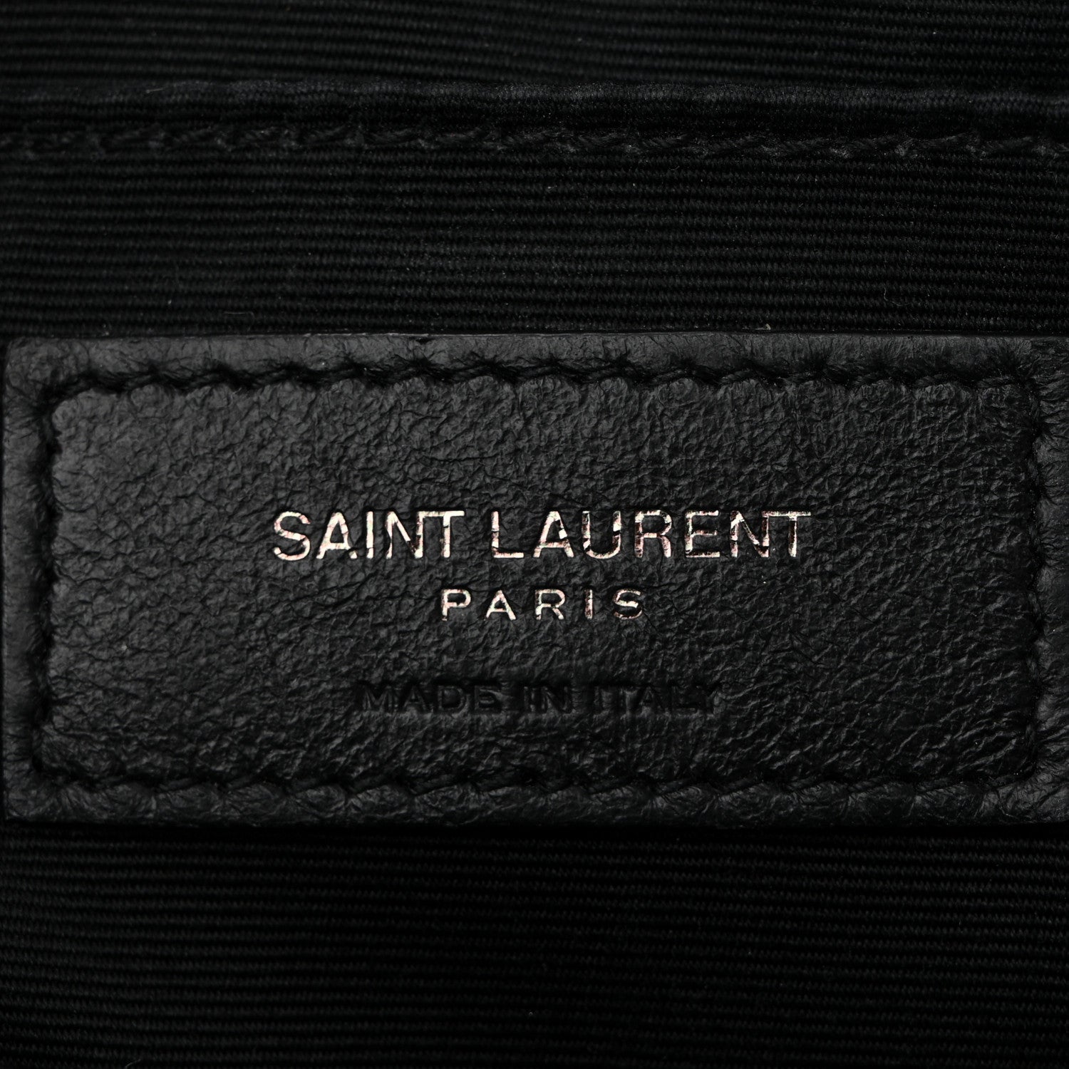 Saint Laurent Calfskin Matelasse Monogram Monochrome Lou Camera Bag Black 6 of 13