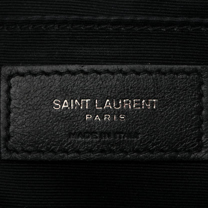 Saint Laurent Calfskin Matelasse Monogram Monochrome Lou Camera Bag Black 6 of 13