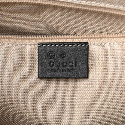 Gucci Soft Microguccissima Small Zippered Satchel Black 6 of 8