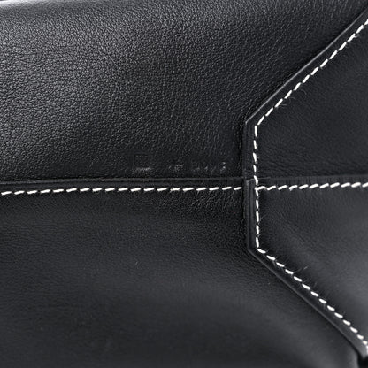 Hermes Veau Sikkim Taurillon Clemence Double Sens 36 Reversible Tote Black Graphite 9 of 14