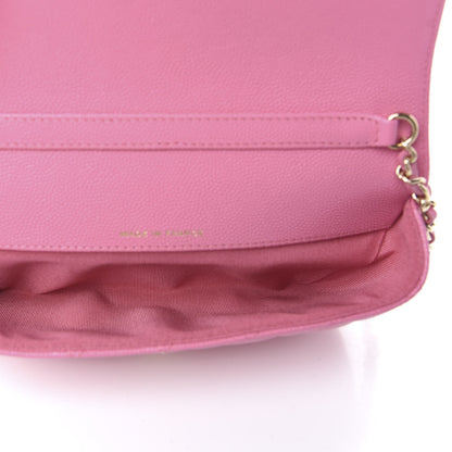 Chanel Caviar Quilted Glasses Case With Chain Pink 5 of 8