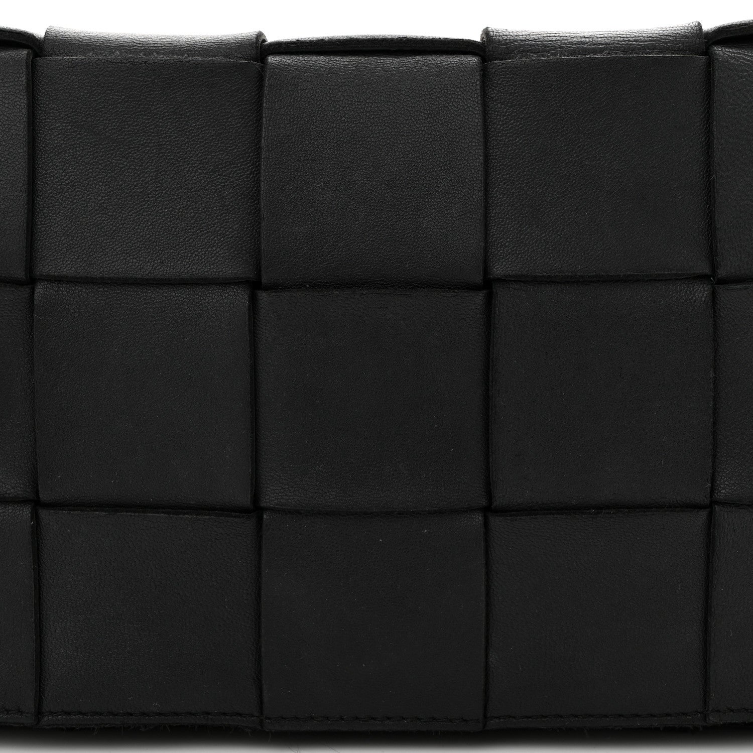 Bottega Veneta Lambskin Maxi Intrecciato Cassette Crossbody Bag Black 8 of 11