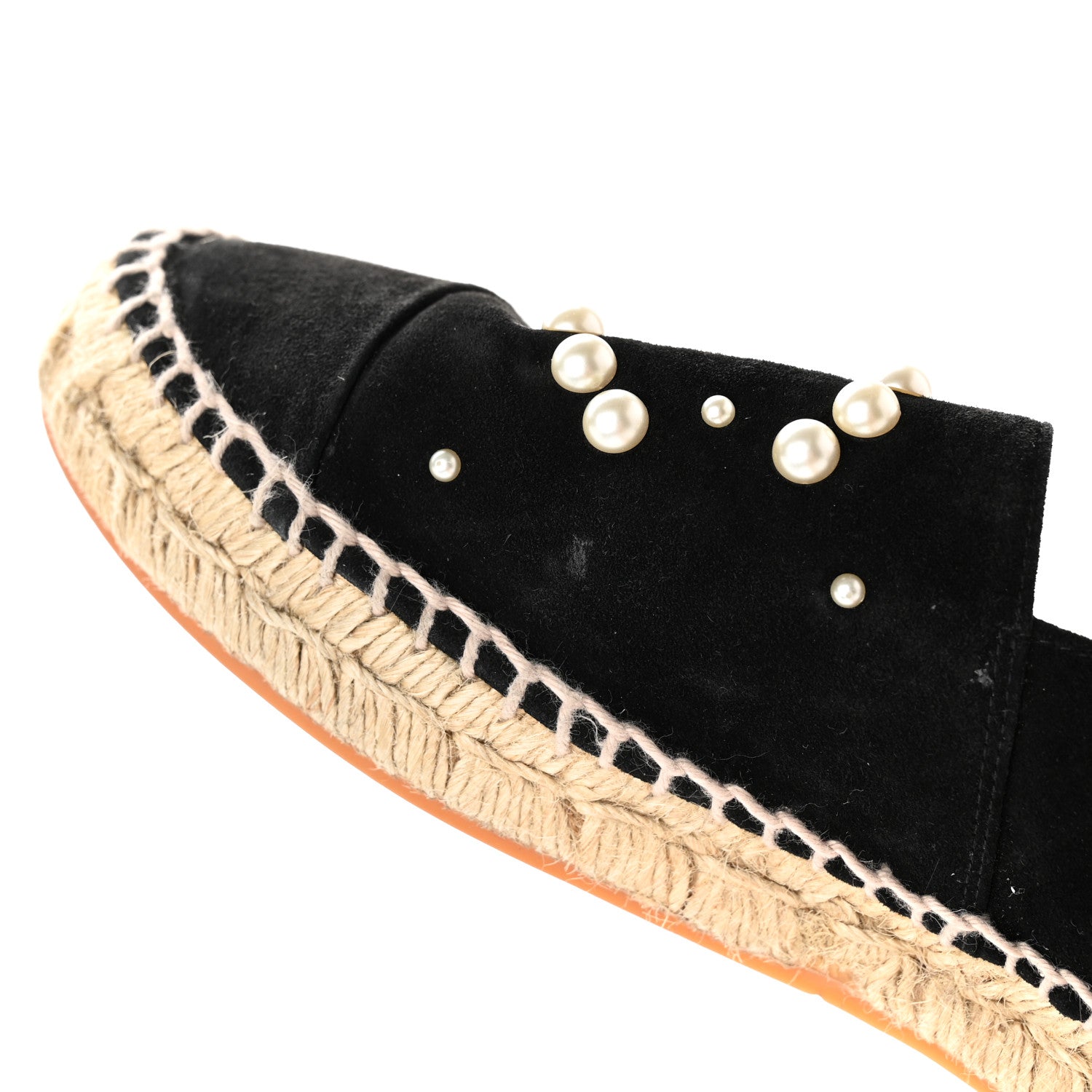 Chanel Suede Pearl CC Espadrilles 40 Black 15 of 15