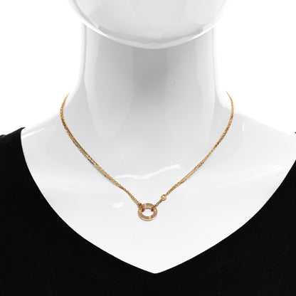 Cartier 18K Yellow Gold 2 Diamond LOVE Necklace 2 of 5