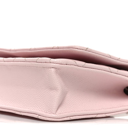 Chanel Caviar Quilted Wallet on Chain WOC Light Pink 10 of 11
